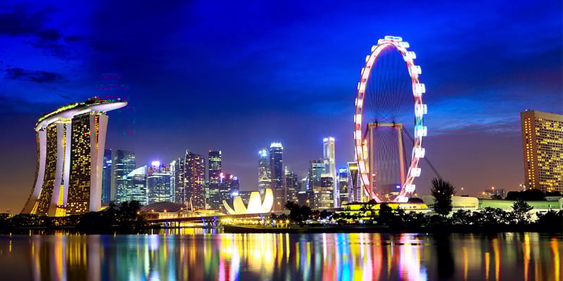 Singapore at night