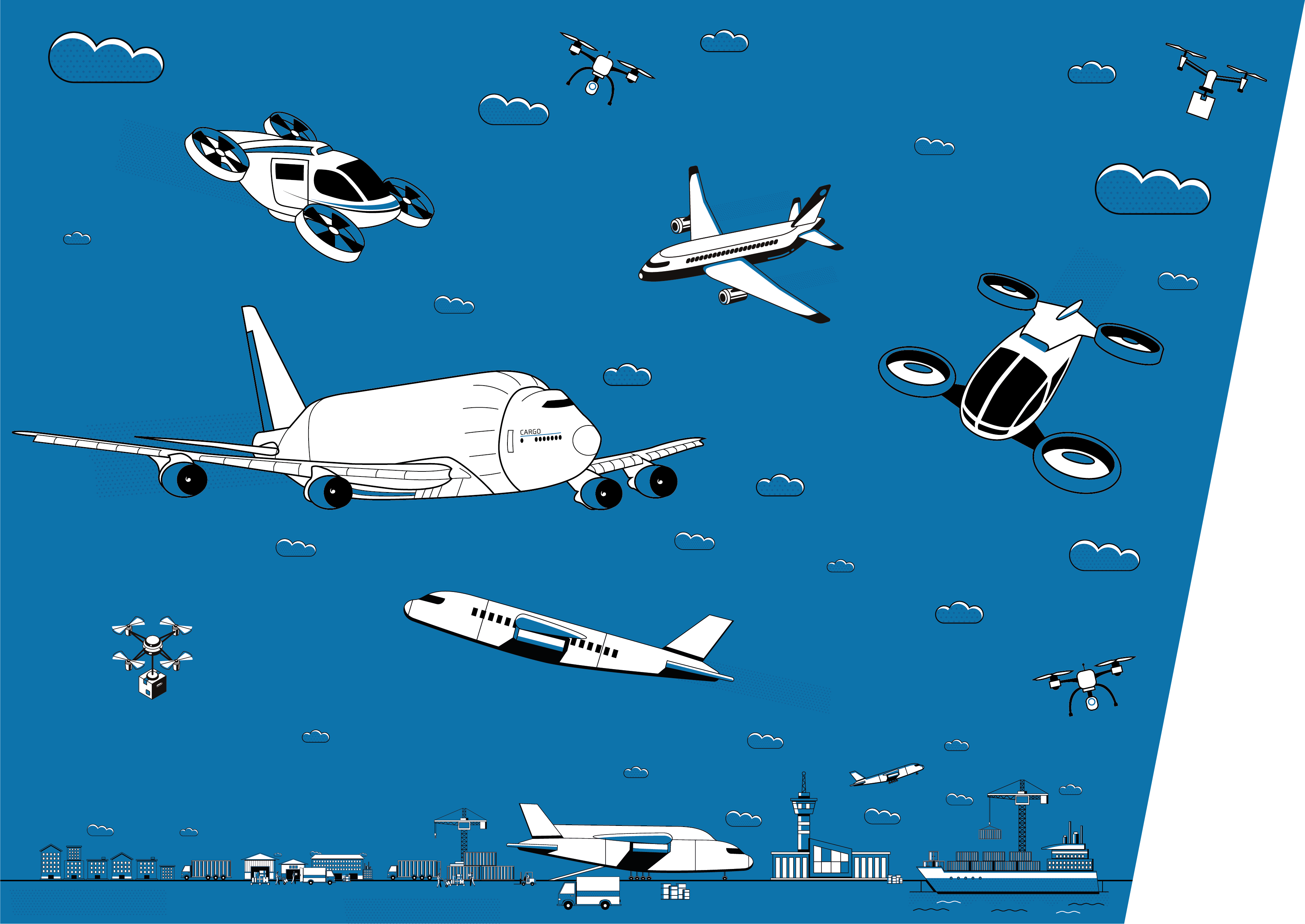 Airplanes and other modes of transportation