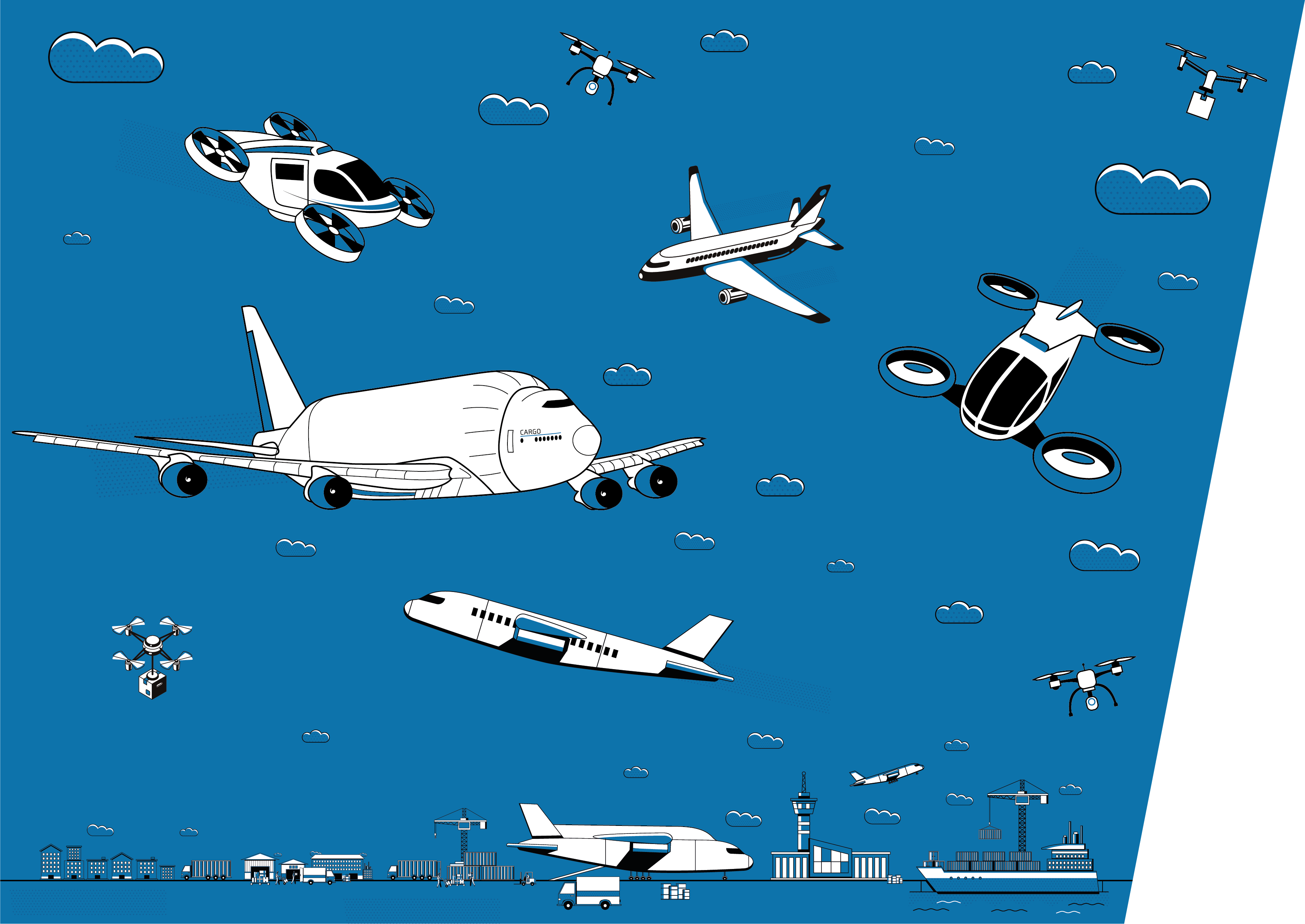 Airplanes and other modes of transportation