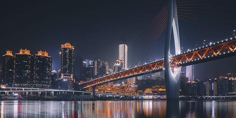 China waterfront view
