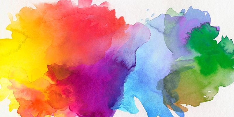 Watercolor splashes
