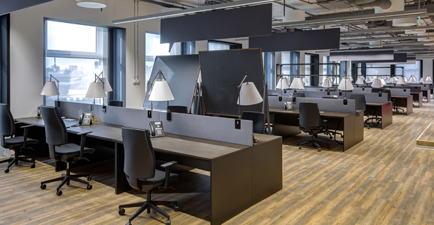 Open floorplan workspace