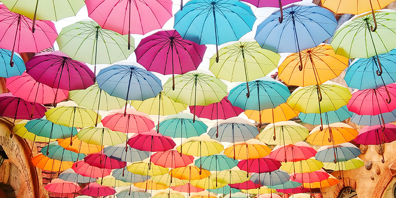 Colorful umbrellas
