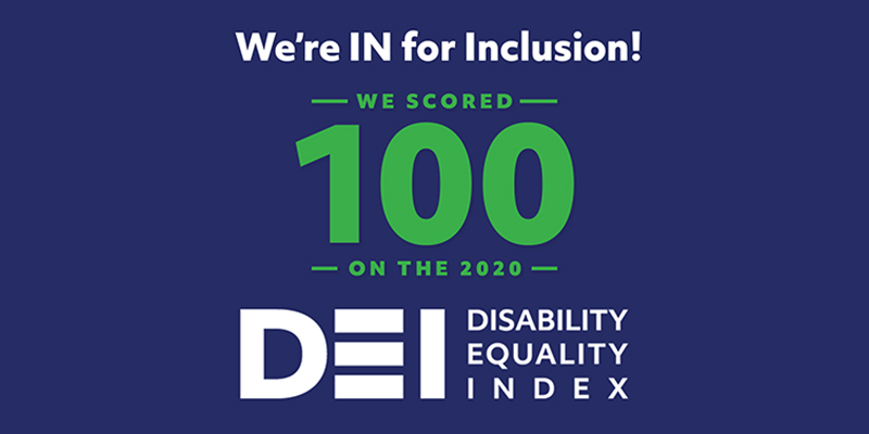 2020 Disability Equality Index banner