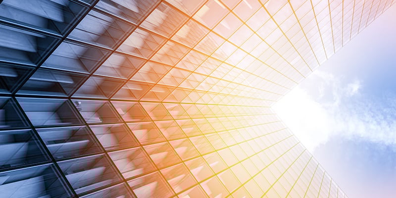 abstract view of a skyscraper