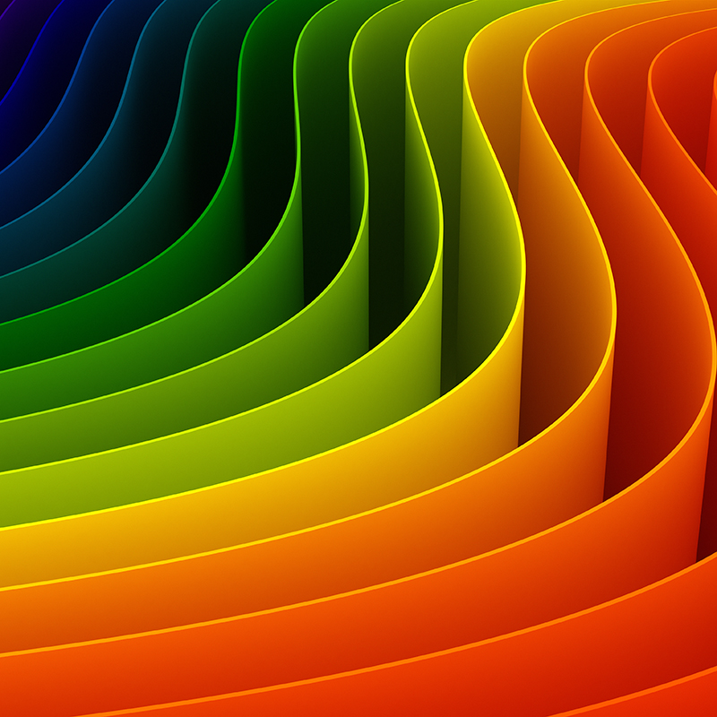 3d colorful background abstract rainbow waves