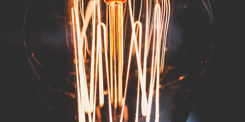 Close-up of a lightbulb