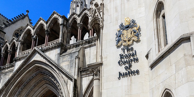 Exterior of the Royal Courts of Justice in London, commonly called the Law Courts
