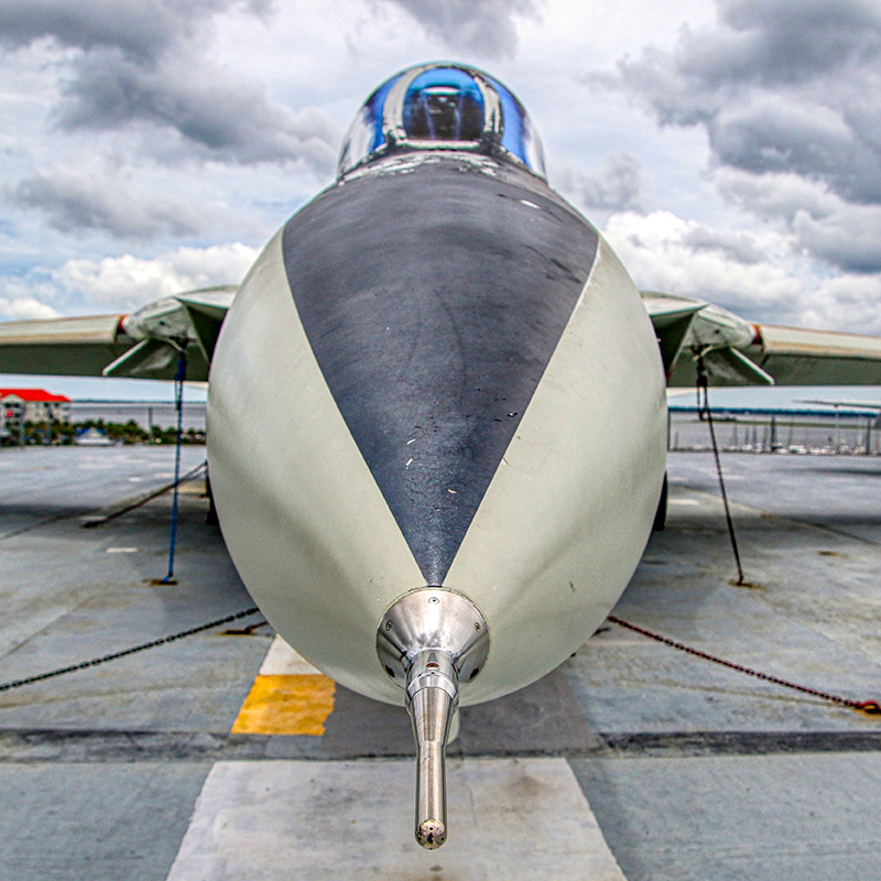 Nose of an airplane