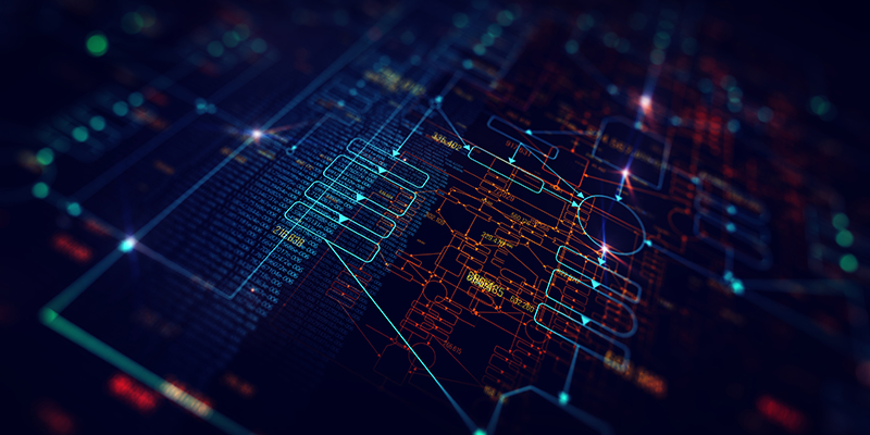 Blockchain network concept , Distributed register technology