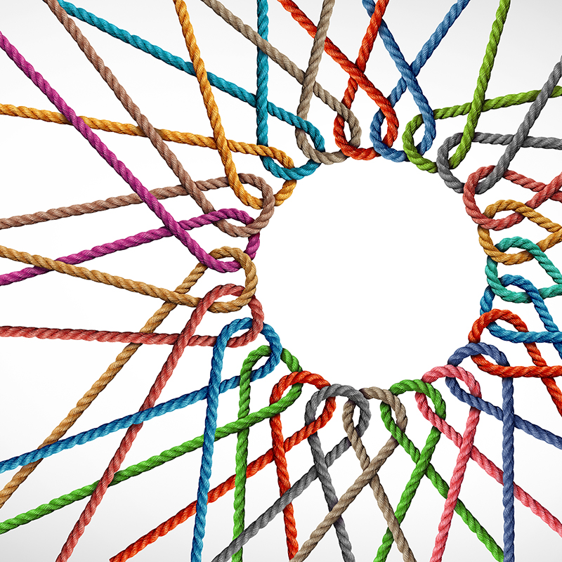 Multicolored rope