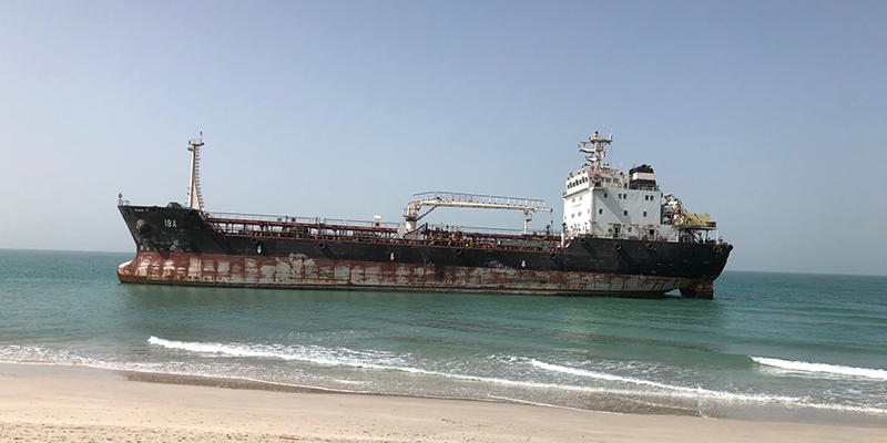 Large ship on the water