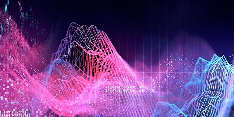 Technical futuristic graph concept