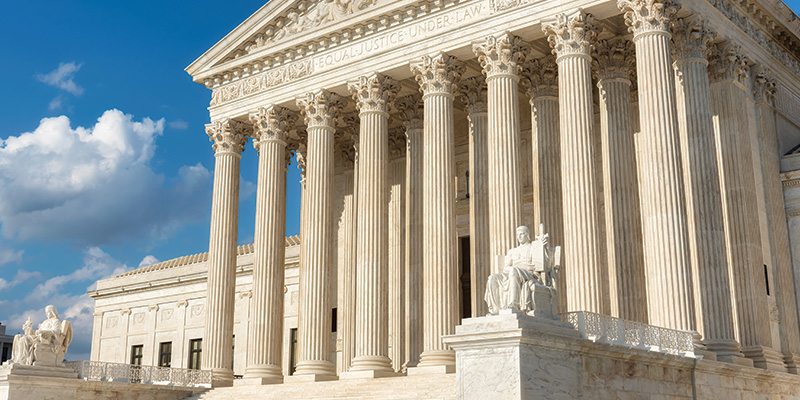 Exterior of US Supreme Court 