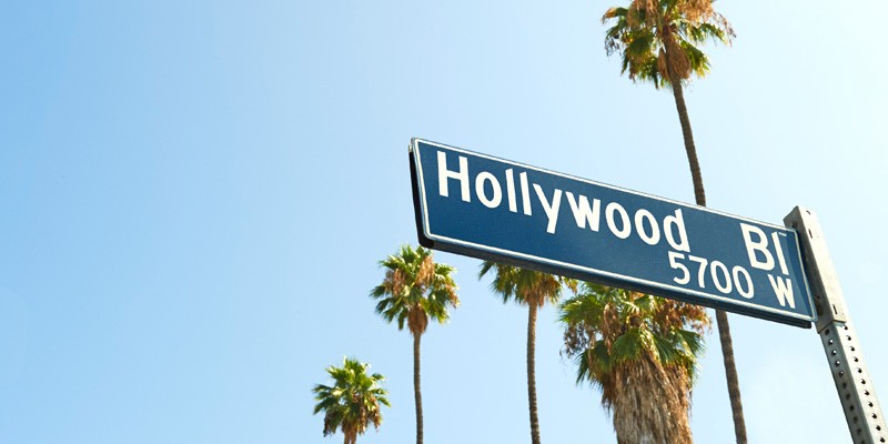 Hollywood Boulevard street sign
