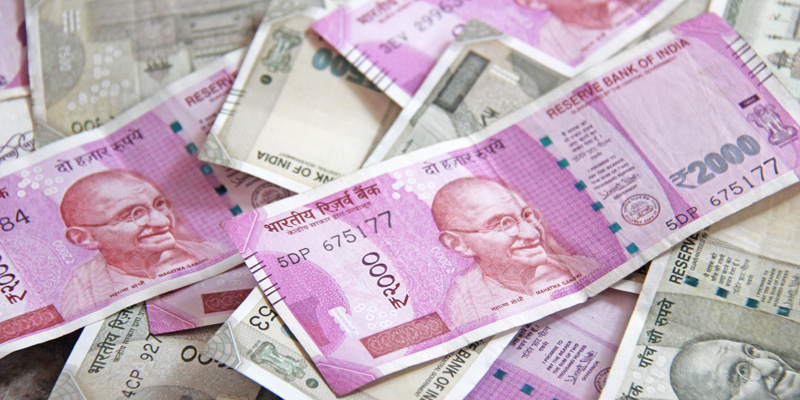 Pile of rupees