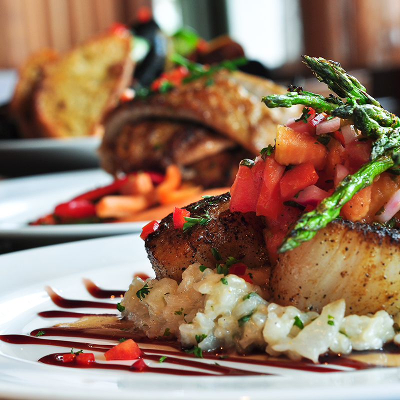 Plate of seafood