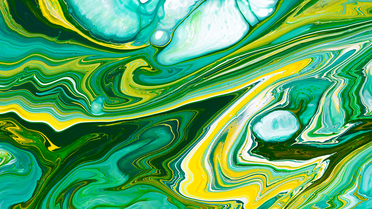 abstract green paint