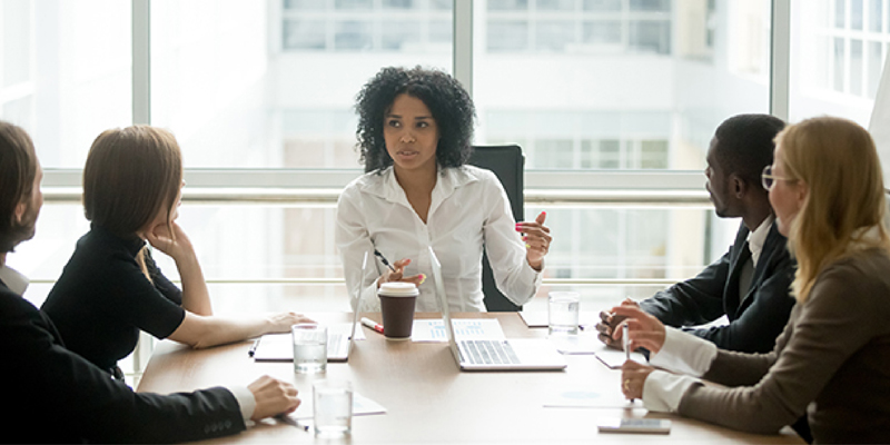 People meeting around a conference table