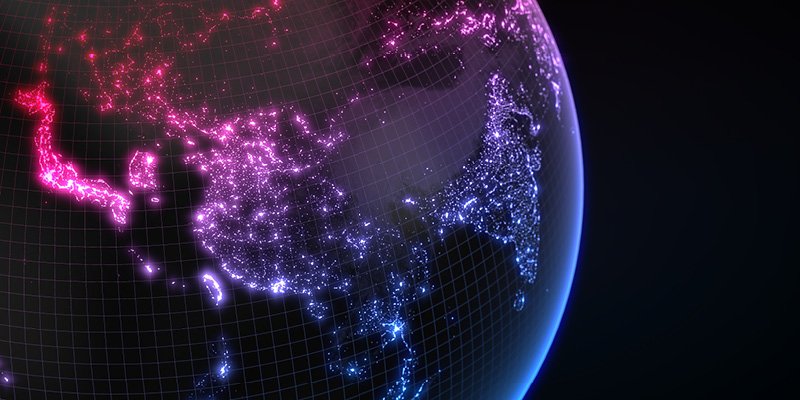 Pink/puple globe image