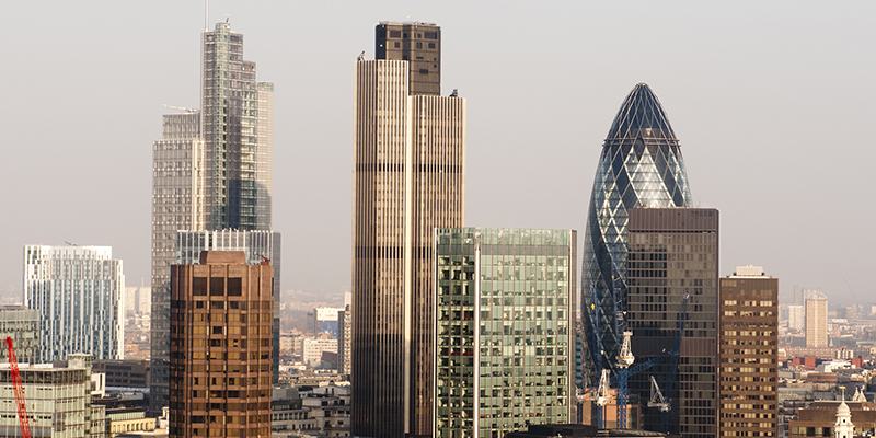 City of London Financial District Skyscraper Office Buildings