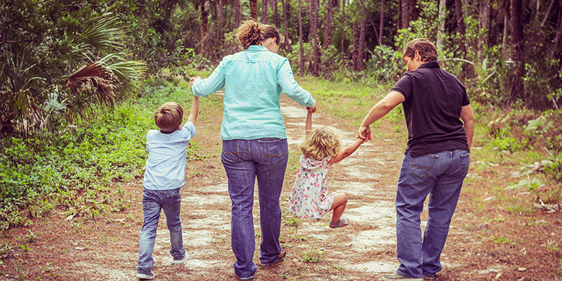 family with two children