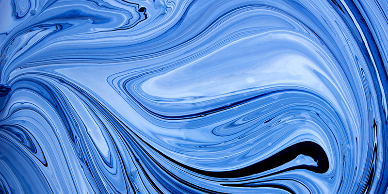 blue oil spill