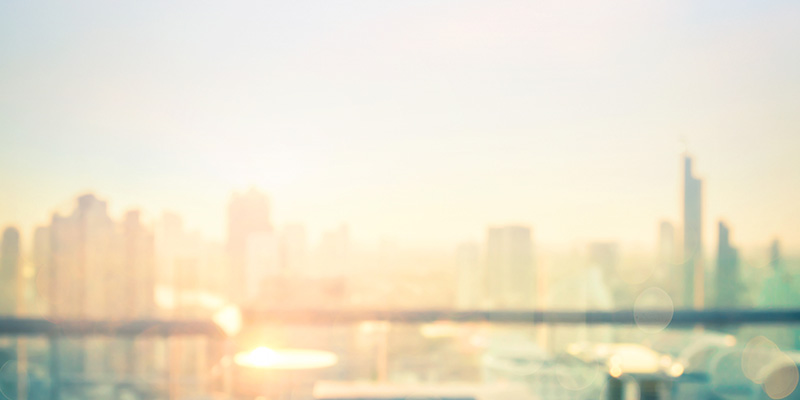blurred city background