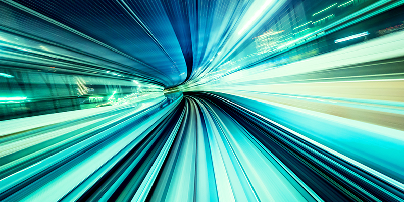 Speeding light
