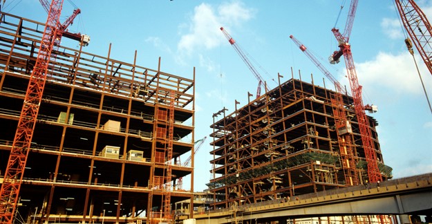 Buildings under construction