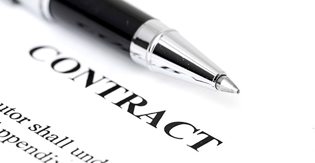 Contract and pen