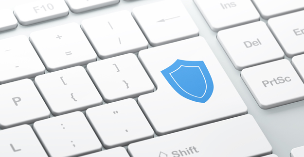 Data protection shield keyboard