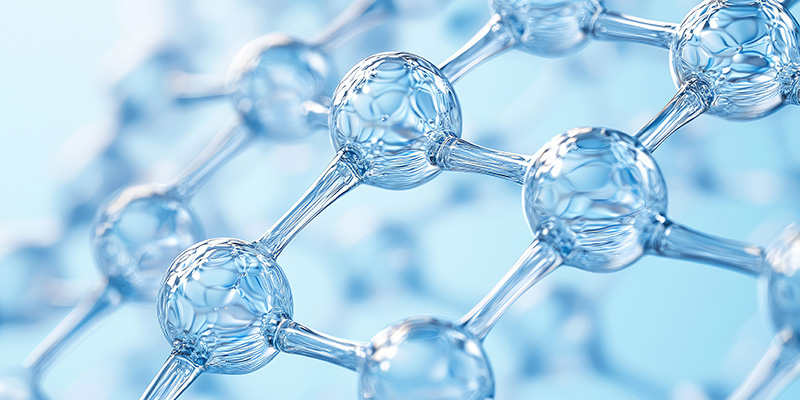 Three dimensional image of Hydrogen molecules