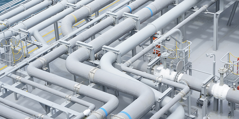 Natural Gas Pipeline in Floating Storage and Regasification Unit