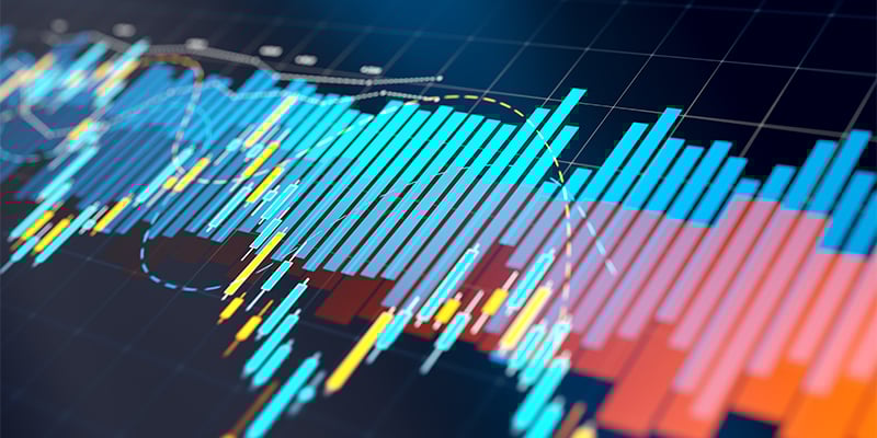 Abstract data chart concept
