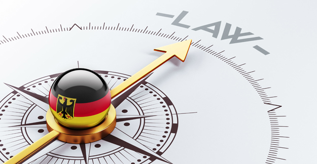 Compass with German Flag