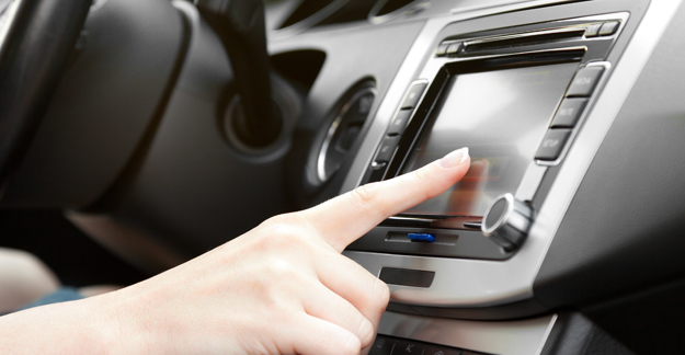 GPS system in car