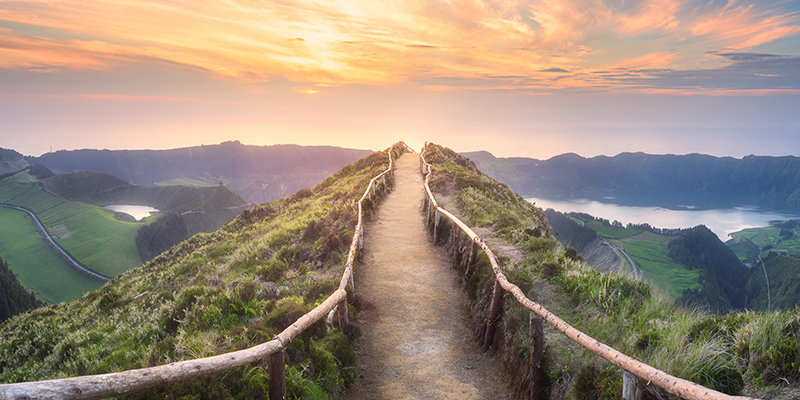 Mountain trail Portugal