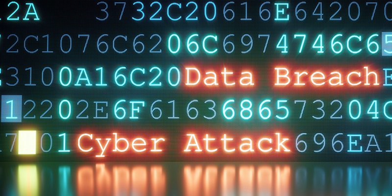 Data breach and cyber attack signage