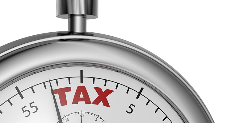 Stopwatch with Tax labeled