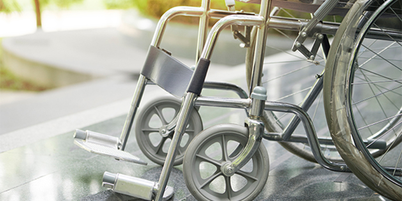 Bottom half of a wheelchair